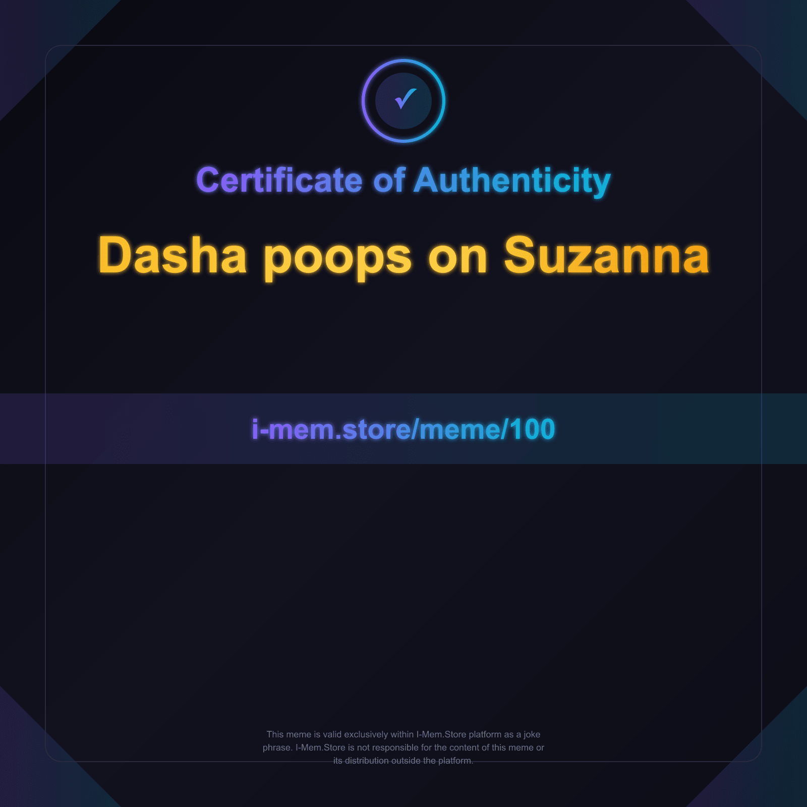 Certificate of Authenticity
