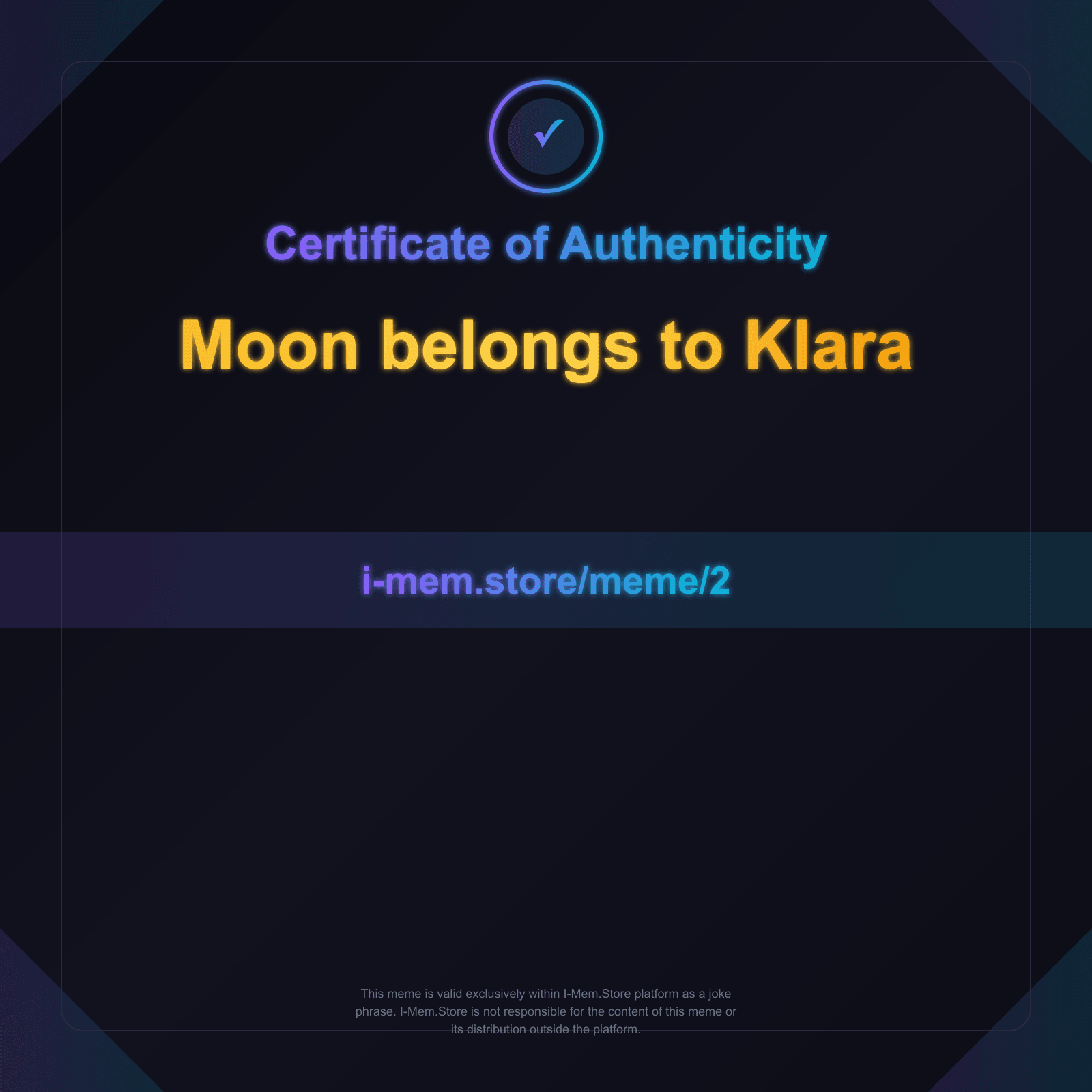 Certificate of Authenticity
