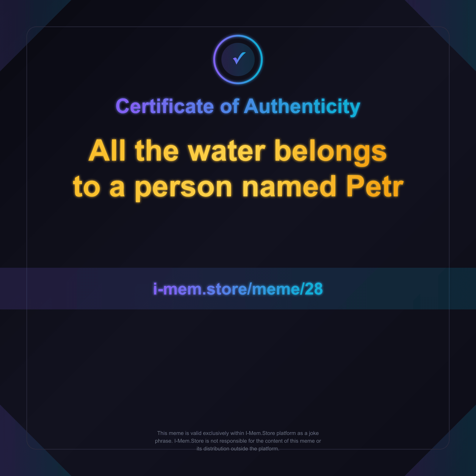Certificate of Authenticity