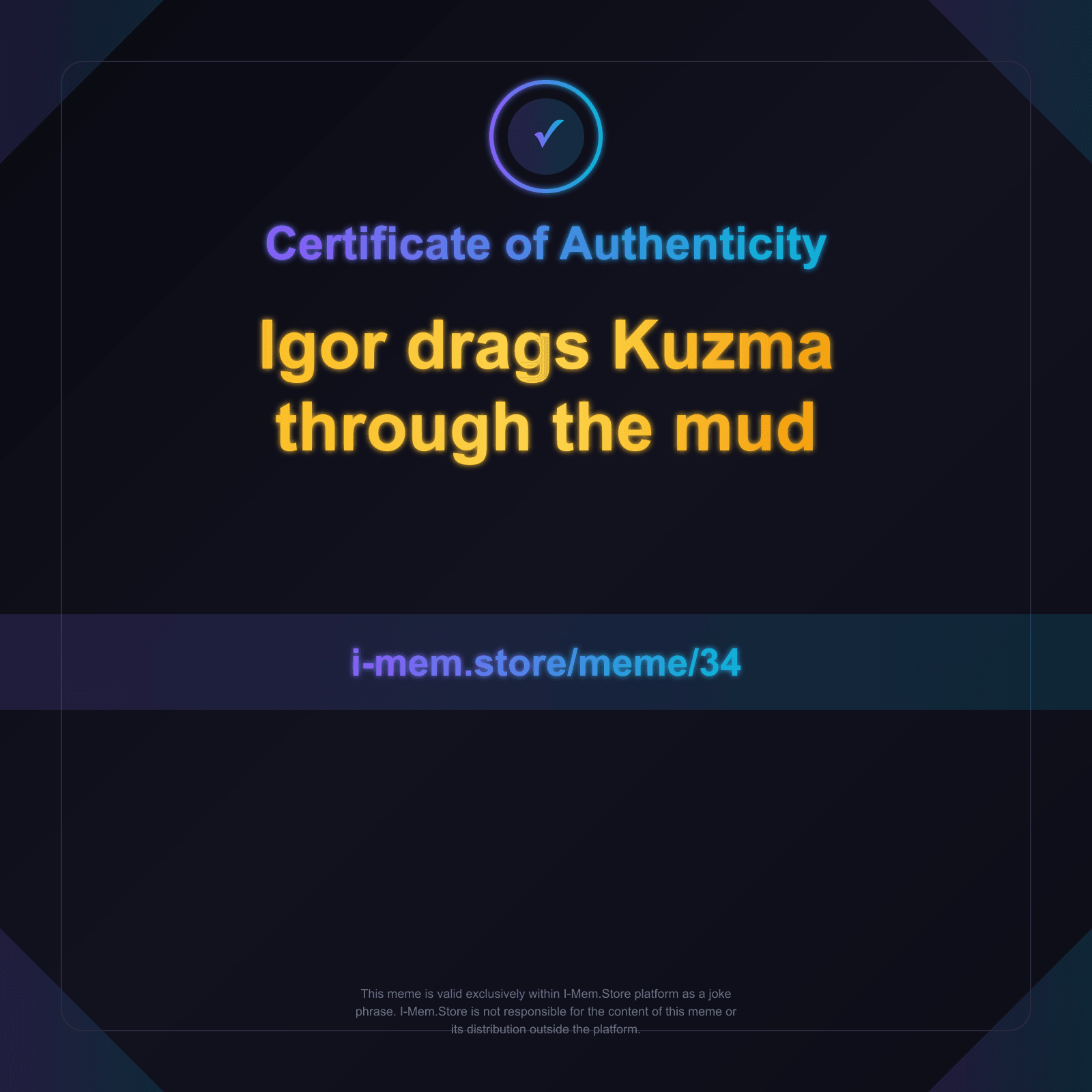 Certificate of Authenticity
