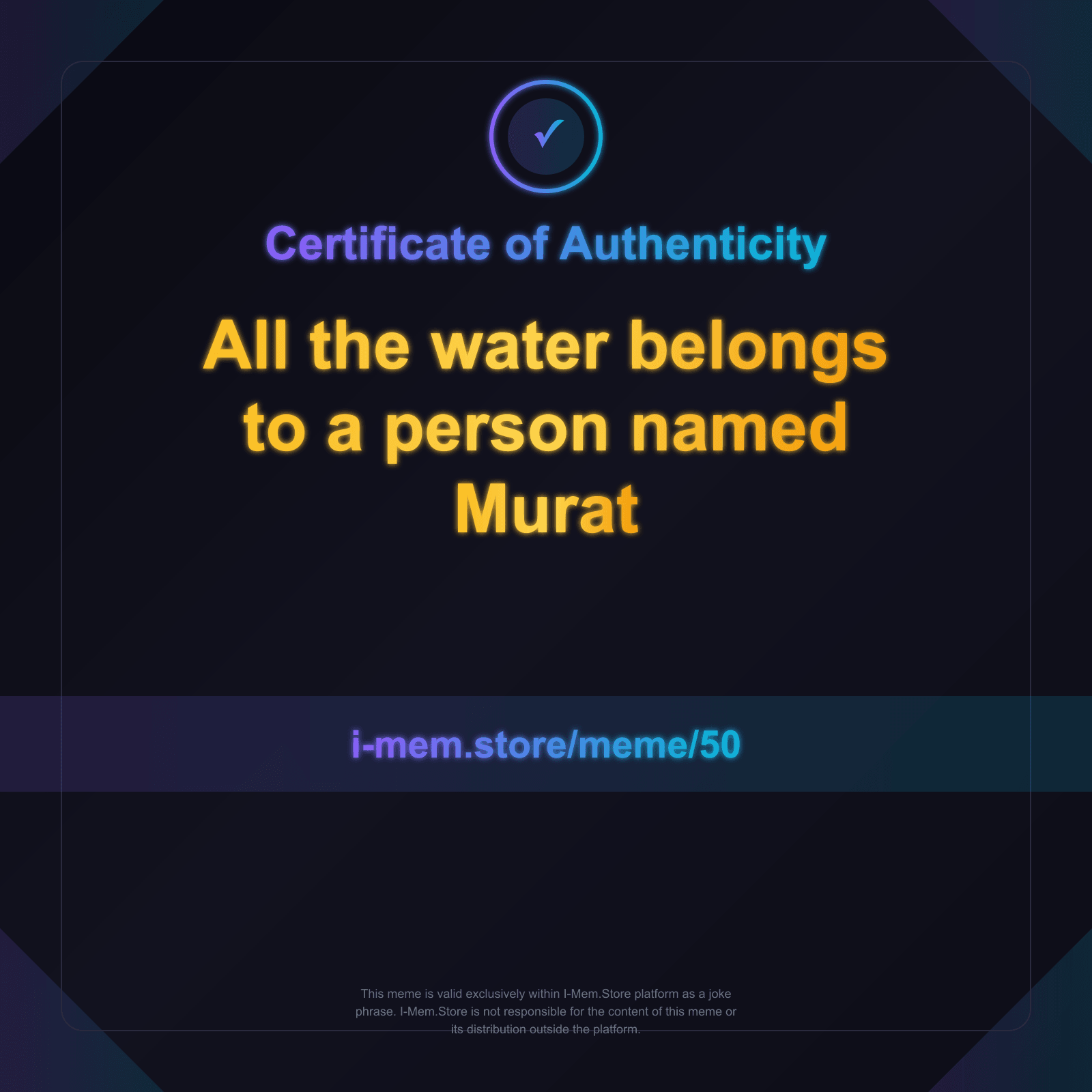 Certificate of Authenticity