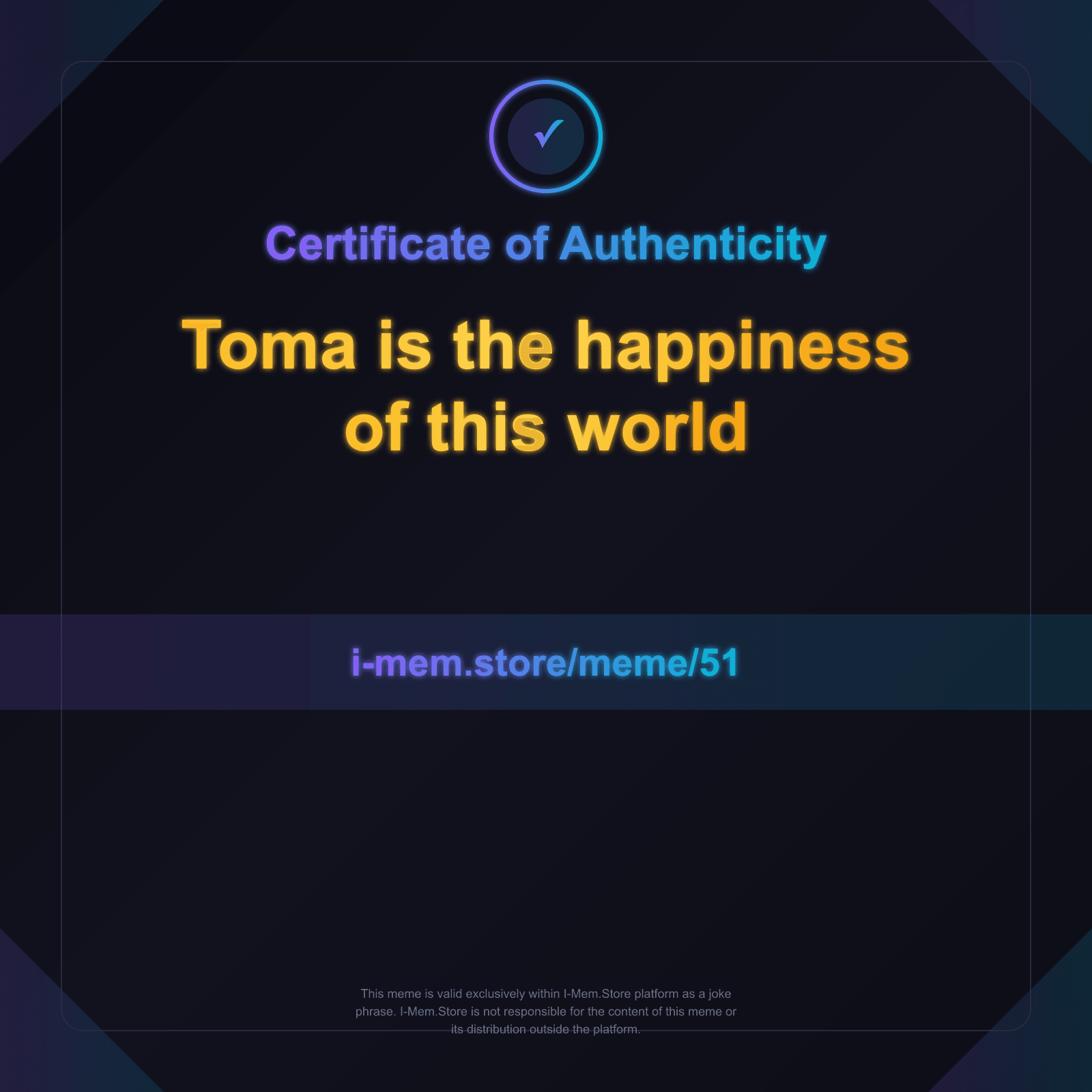 Certificate of Authenticity