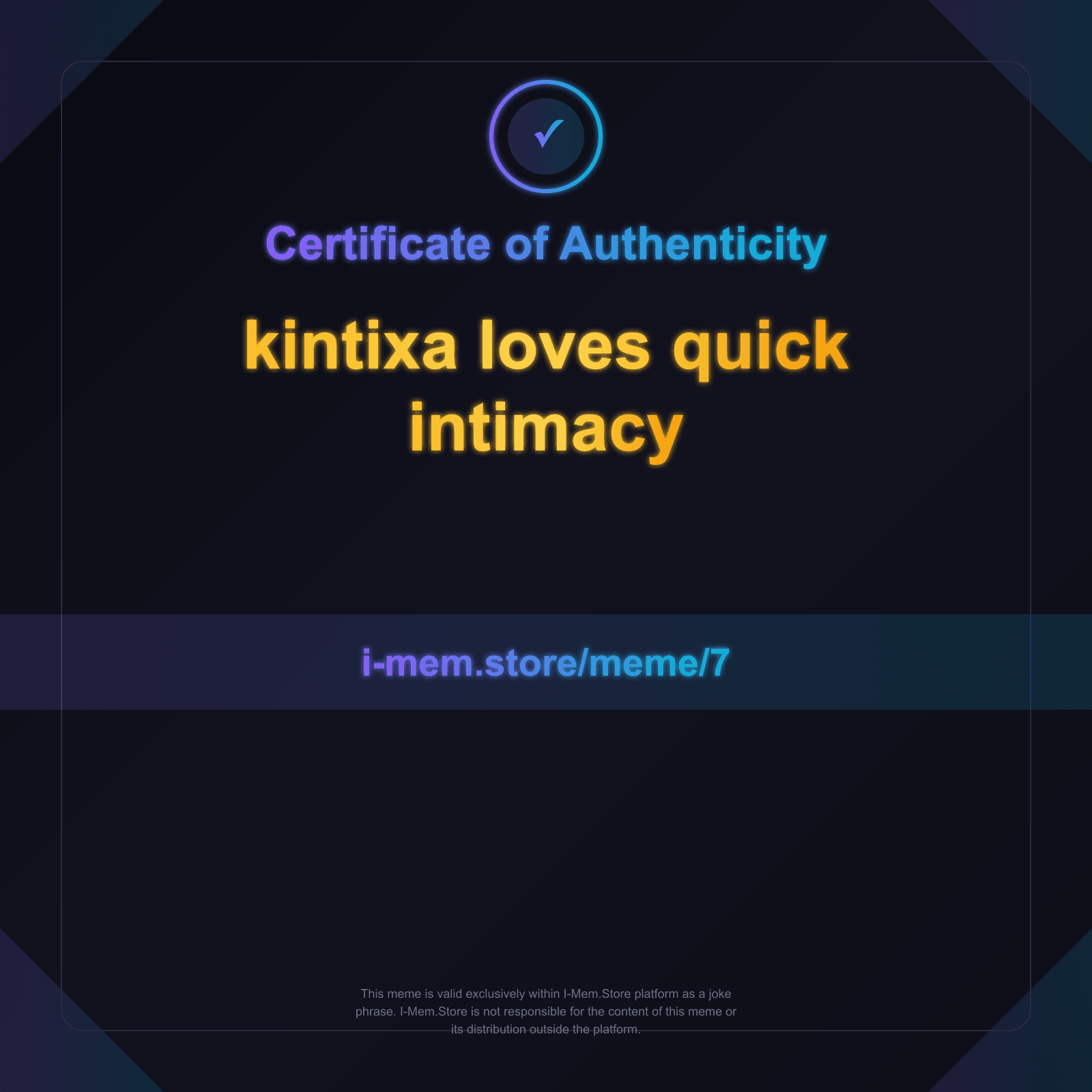 Certificate of Authenticity