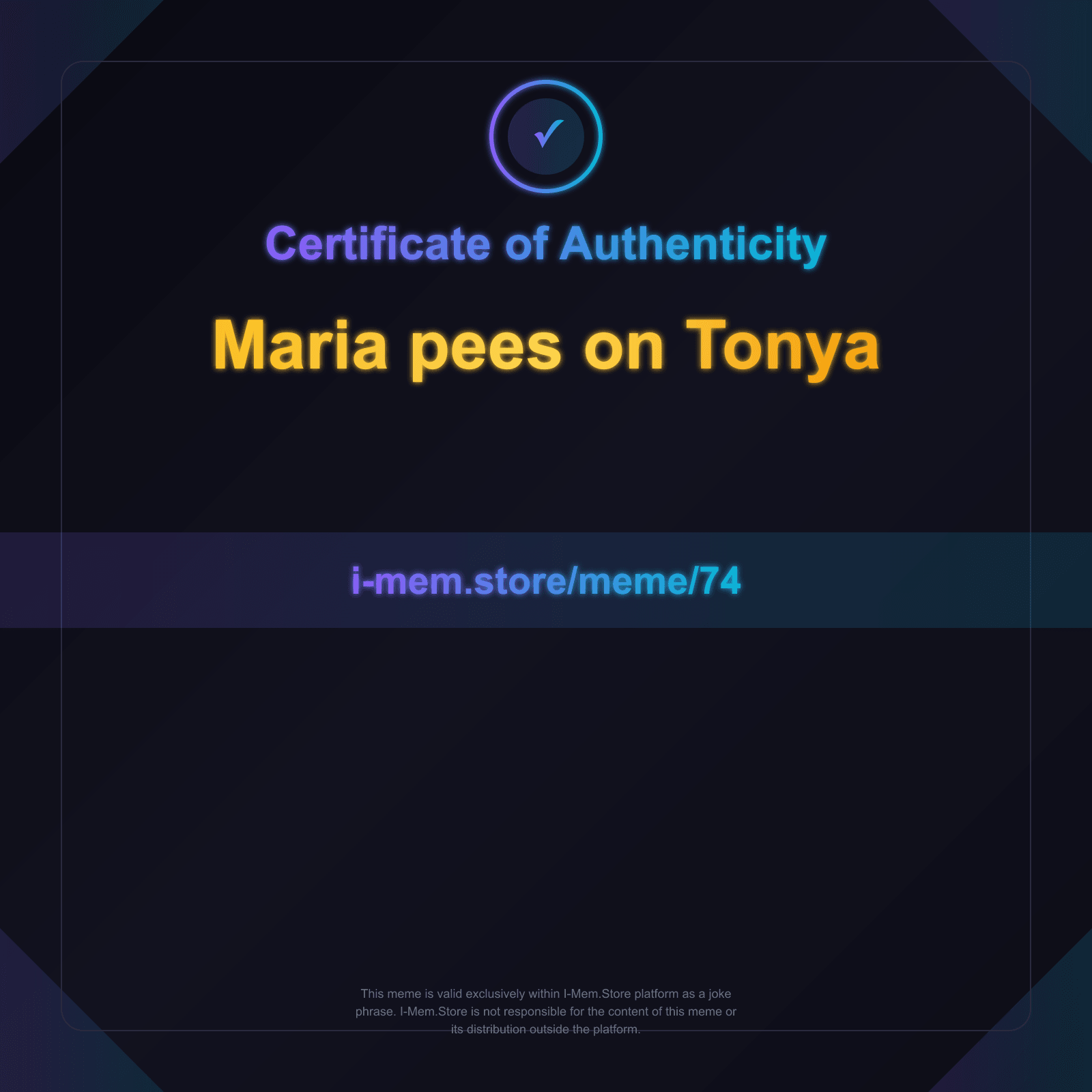 Certificate of Authenticity