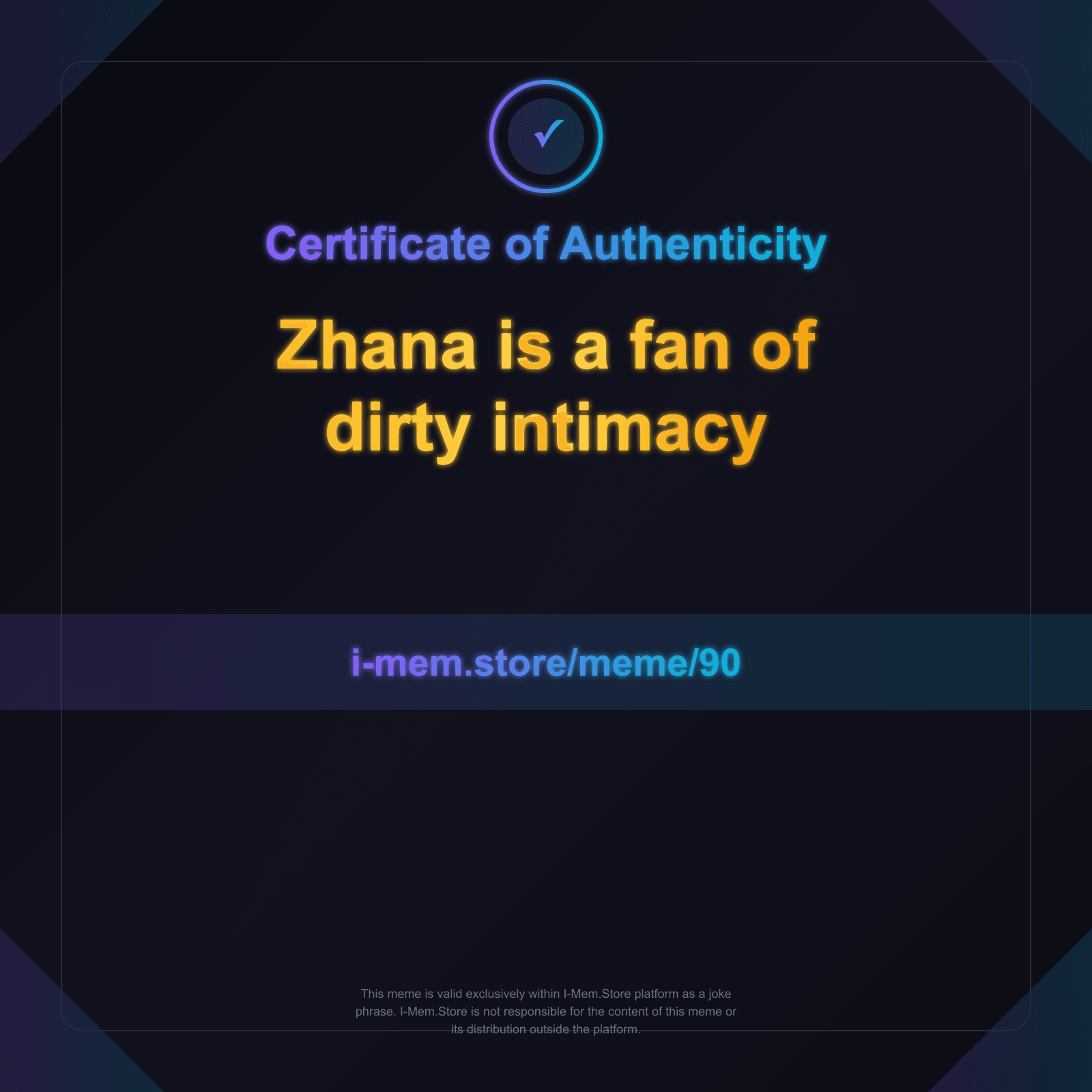 Certificate of Authenticity