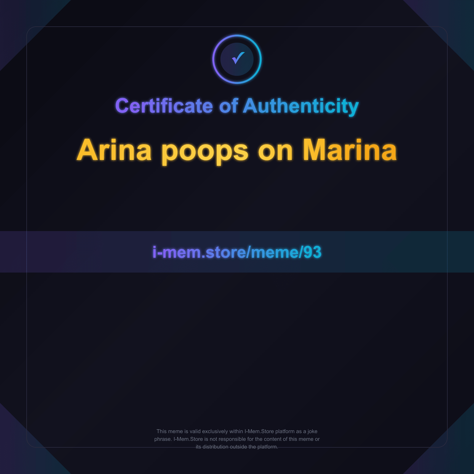 Certificate of Authenticity