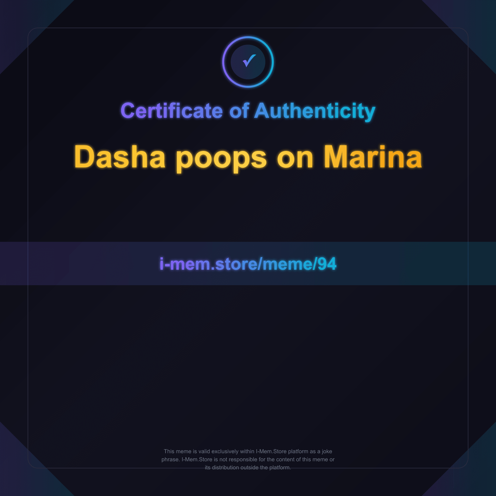 Certificate of Authenticity